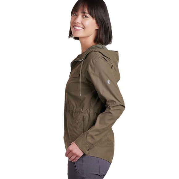 Kuhl Jackets & Blazers - KUHL Stryka Jacket Women Size M Green Brown Hooded Full Zip Gorpcore Utility